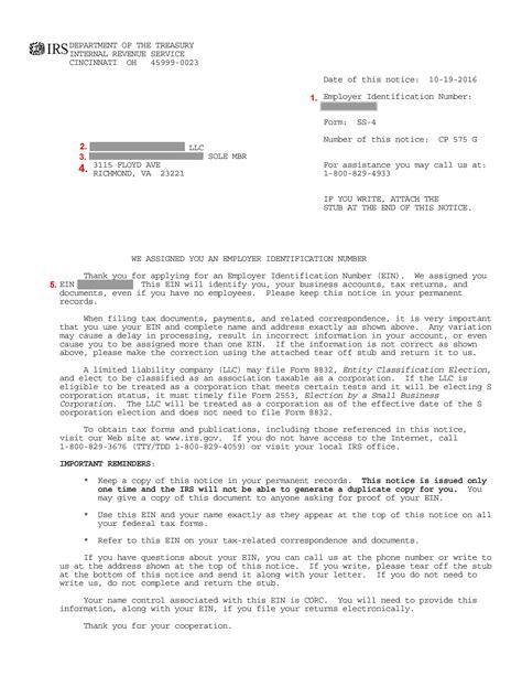 ein letter.